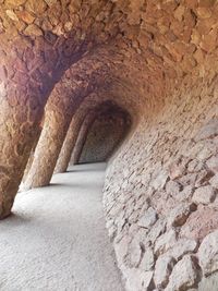 View of stone wall