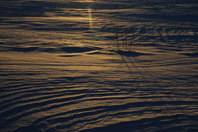 Scenic view of sea during sunset