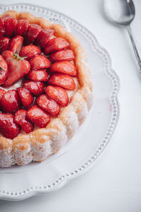 Close-up of cake in plate