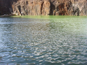 Scenic view of rippled water