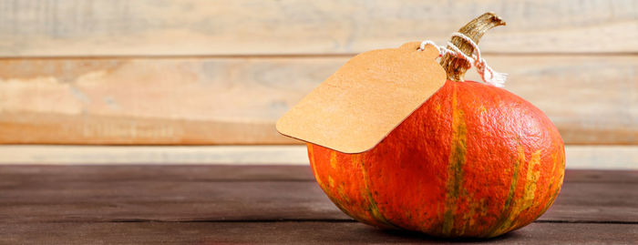 Close-up of apple on table