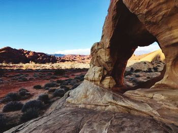 View of rock formations