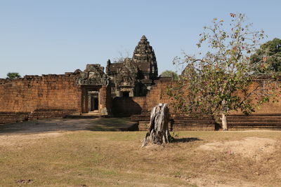 View of historical building against clear sky