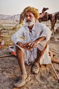 Senior man wearing turban