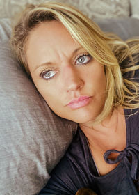 Portrait of beautiful young woman