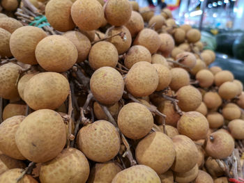 Close-up of fruits for sale at market stall
