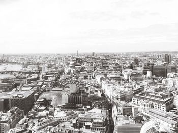 High angle view of cityscape