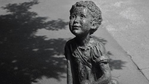 Close-up of angel statue