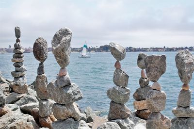 Panoramic view of sea against sky