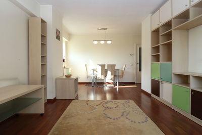 View of empty chairs at home