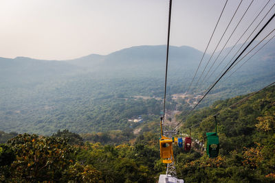 Rope way or cable car electric for mountain quick reach