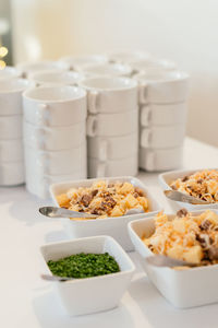 Close-up of food in plate on table