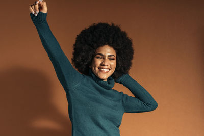 Portrait of a smiling young woman