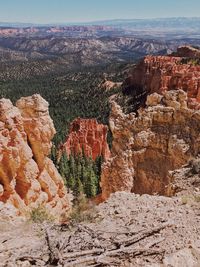 View of rock formations