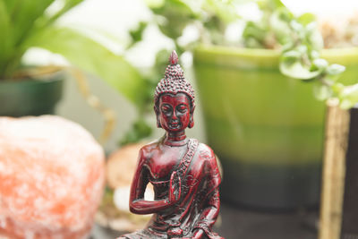 Close-up of buddha statue