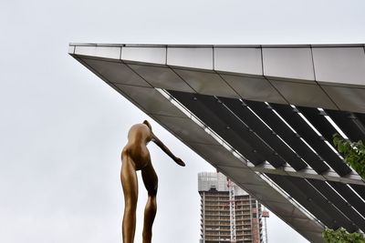 Low angle view of a statue 