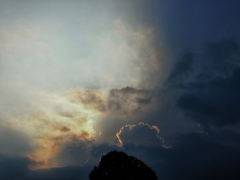 Low angle view of storm clouds in sky