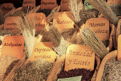 Close-up of vegetables for sale