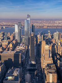 Aerial view of buildings in city