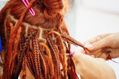 Close-up of woman working