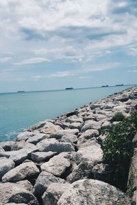 Scenic view of sea against sky