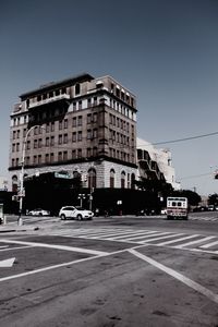 City street with buildings in background