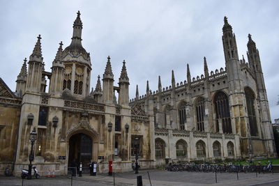 Low angle view of building against sky
