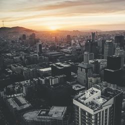 Cityscape at sunset