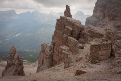 View of rock formations