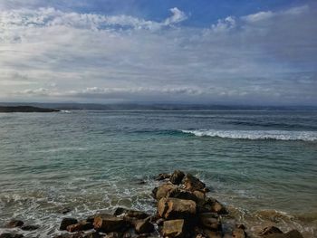 Scenic view of sea against sky