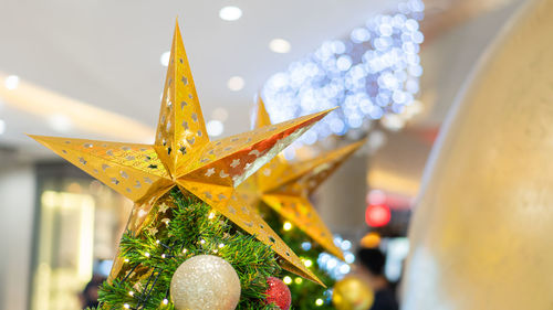 Close-up of christmas decoration