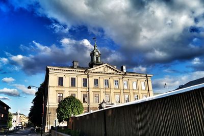 Low angle view of building against sky