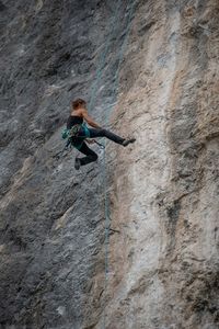 Full length of man on rock