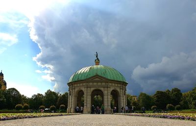 View of historical building against cloudy sky