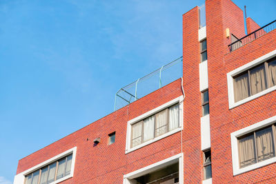 Low angle view of building against sky