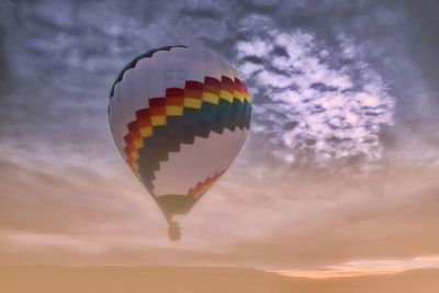 Multi colored hot air balloons