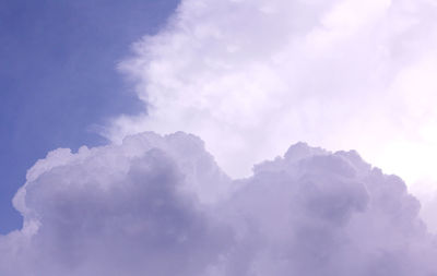 Low angle view of clouds in sky