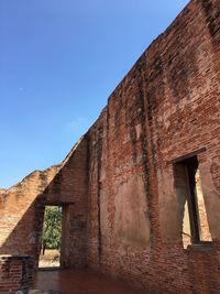 Low angle view of historical building against clear sky