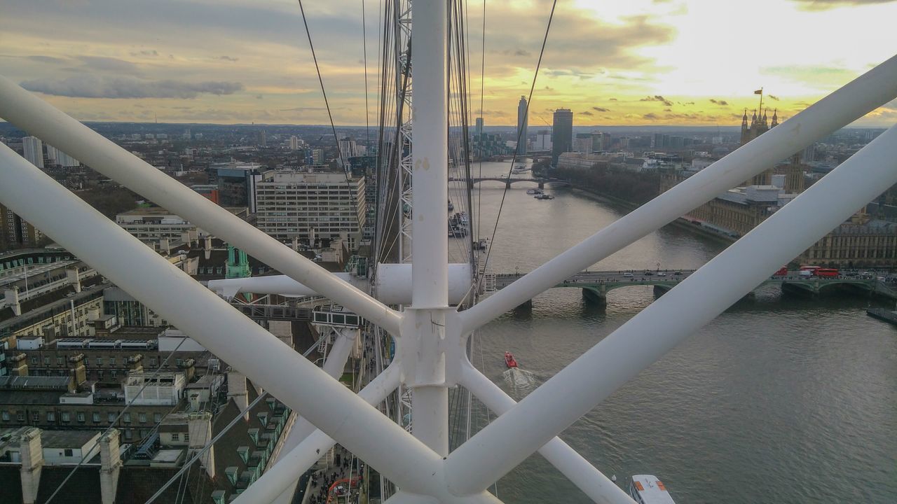 water, construction site, city, architecture, sky, outdoors, connection, day, bridge - man made structure, no people, nature