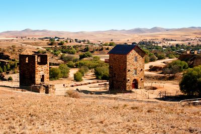 Houses in a desert