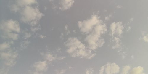 Low angle view of clouds in sky