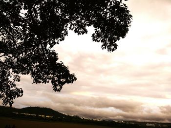 Scenic view of landscape against cloudy sky