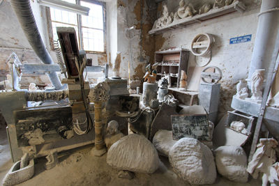 Interior of abandoned house