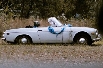 Close-up of vintage car