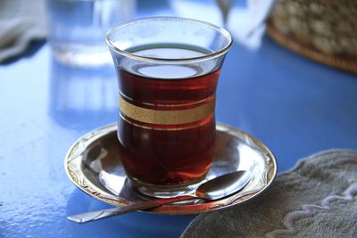 Close-up of drink on table