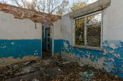 Exterior of old abandoned house