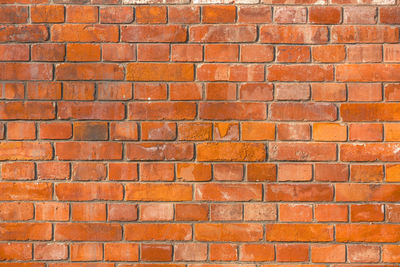 Red brick wall background or texture