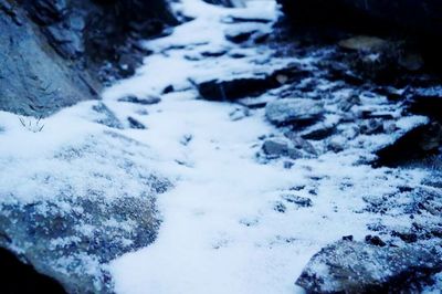 Scenic view of snow covered landscape