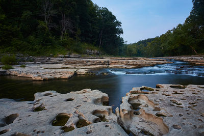 Scenic view of river against sky