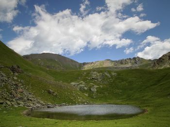 Scenic view of landscape against sky